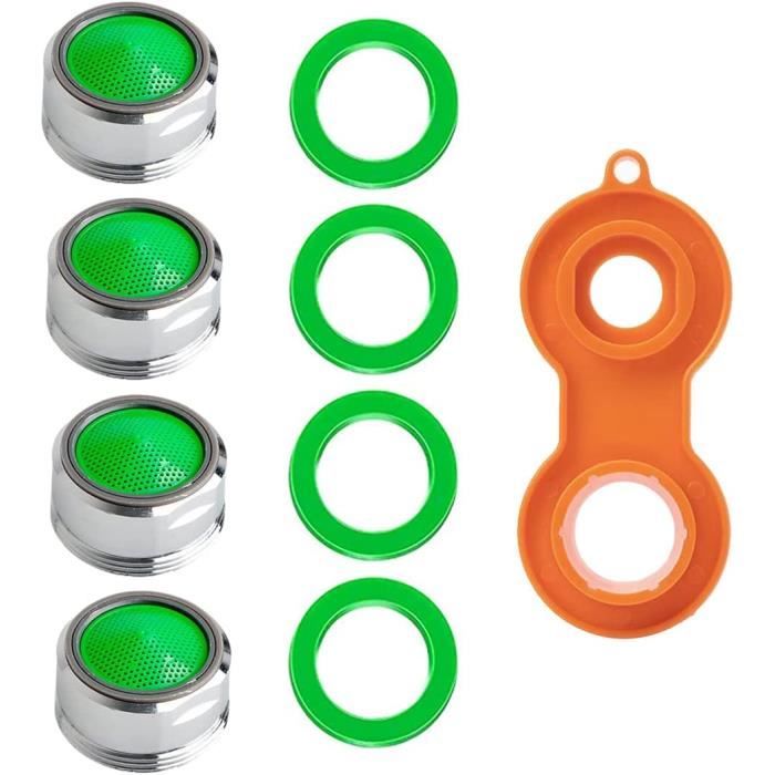 Kit De 4 Filtres De Robinet Universels - 2 Mousseurs + 2 Joints - Argenté, EAN 4326470672667