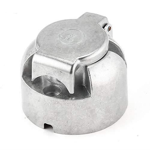 Prise Socle 7 Broches 12v En Metal Attelage Pour Voiture Remorque