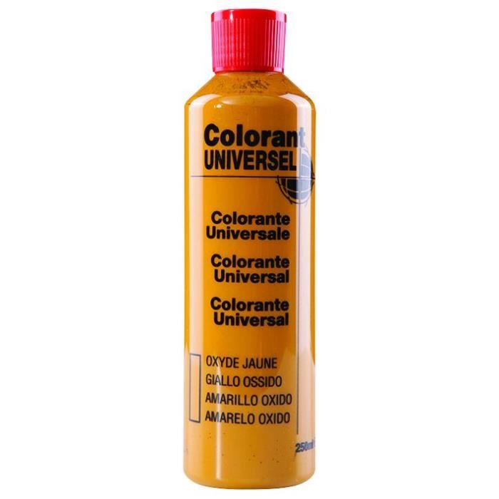 Colorant Universel Flacon 250 Ml Oxyde Jaune Achat Vente Peinture Vernis Flacon 250 Ml Oxyde Jaune Cdiscount
