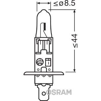 OSRAM Lampe de phare halogène Ultra Life H1