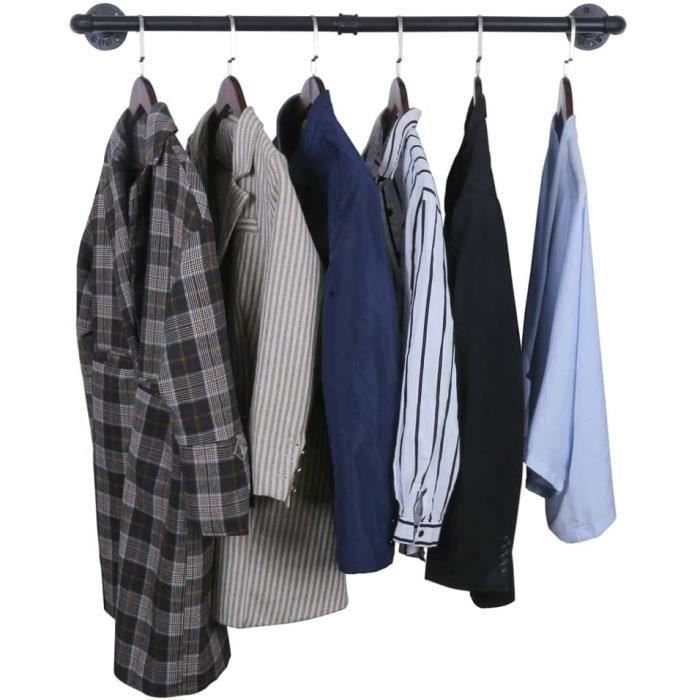 Tempsa Portant A Vetement Industriel Porte Manteaux Amovible Penderie Murale Rail De Suspension Cdiscount Maison