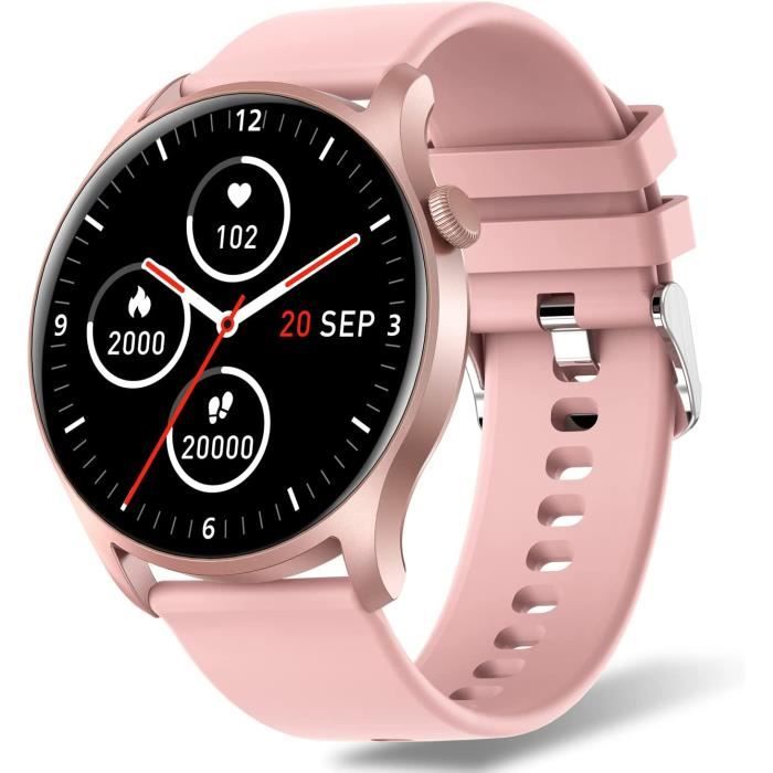 DigiKuber Montre Connectee Femme 1.3 Rond IP67 Etanche Smartwatch