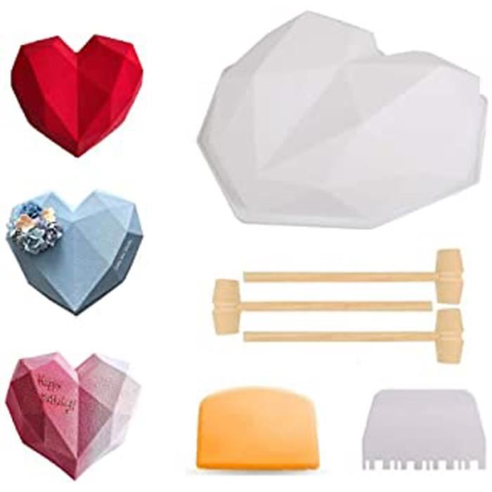 Moule A Gateau En Silicone En Forme De Cœur Moule A Gateau En Silicone Moule A Four Moule A Dessert Moule A Biscuits Non Adhes Cdiscount Maison