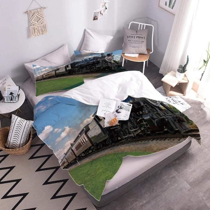 Housse De Couette - 220 X 240 Cm + Taies - Galets Zen