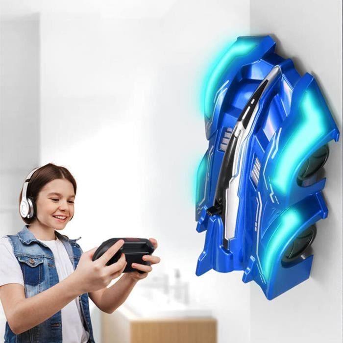 Voiture télécommandée d'escalade Murale, Jouets Rechargeables rotatifs