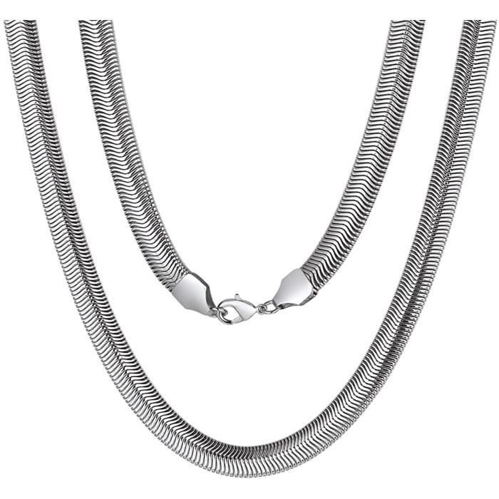 Collier Chaine Serpent Acier Inoxydable Doré 45cm - 2mm (1