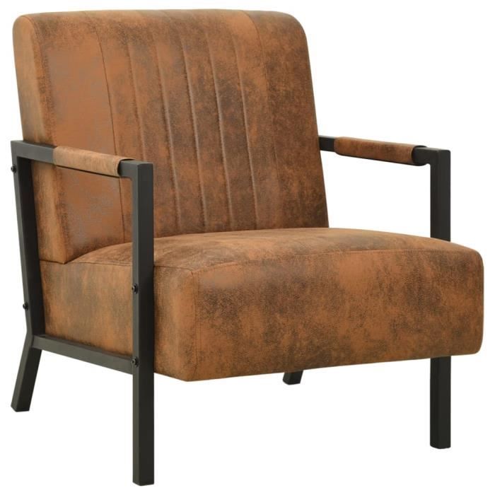 fauteuil de relaxation en tissu marron haut de gamme - pop - market