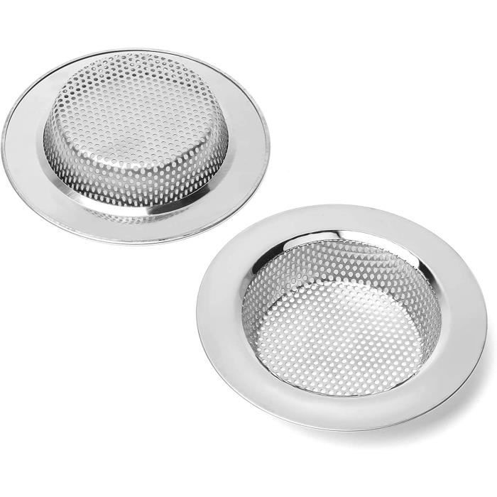 Grilles Filtre Évier Inox 7 Cm - Lot De 2 - Neuf