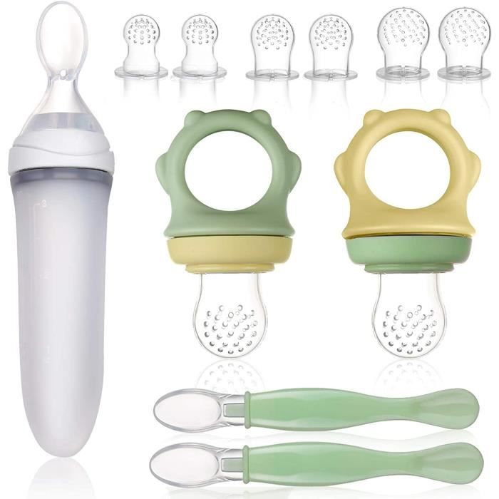 Tetine Grignoteuse Bebe 6 Tetine D Alimentation Pour Bebe 3 Tailles Silicone Sucette Fruits Bebe Sans Bpa Avec Cuillere A Bebe Cdiscount Puericulture Eveil Bebe