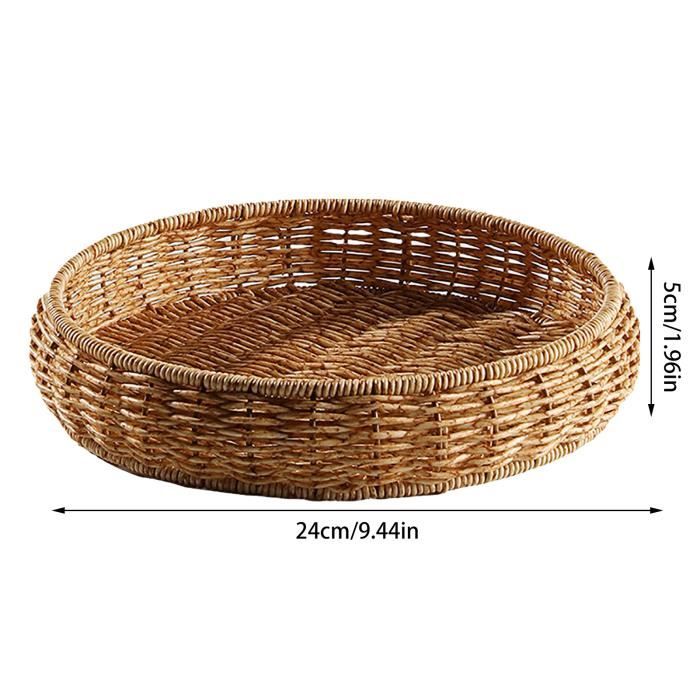 VBS Kit Tressage Panier Rond En Rotin – Ø16 Cm X H16 Cm – Matériau Naturel Durable – DIY Créatif Avec Instructions – Déco Maison Ou Cadeau