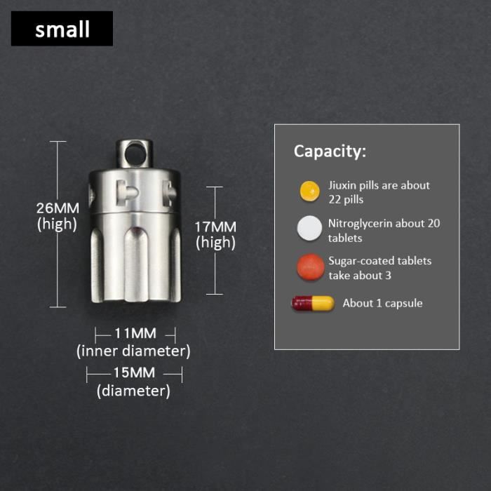 Pilulier Portable - Conteneur à 14 Compartiments Séparés Pour 7 Jours