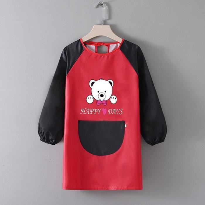 Bavoir,Tablier de peinture imperméable avec nom personnalisé pour enfants,garçons et filles de 0