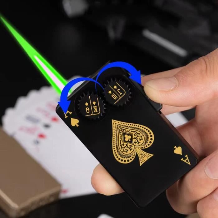 Carte Poker Anti-Stress Métal - Poussez Les Cartes Pour Détente Instantanée - Argenté 4.2x2.4cm