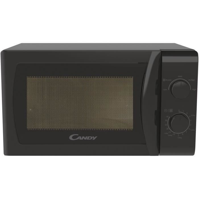 Micro-ondes pose libre CANDY CMW20SMB- Noir - 20L - 700W - plateau 25,5 cm