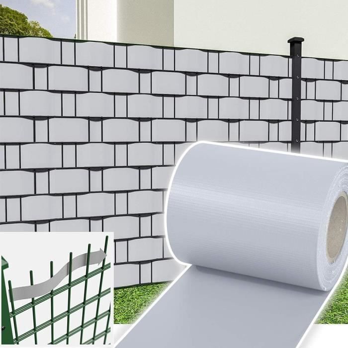 Frangivento In PVC 35 M X 19 Cm – Schermo Privacy Opaco, Resistente UV, Con 30 Clip Per Recinzioni E Balconi, Antracite