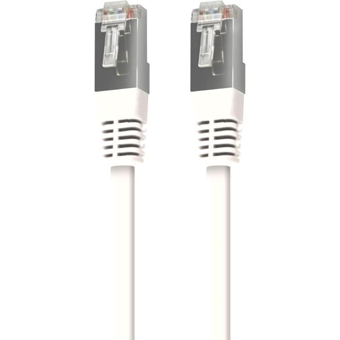 Elfcam - 80m Câble Réseau Ethernet RJ45 Cat 6 Rond Blanc, 1Gbps, 26AWG - View #5