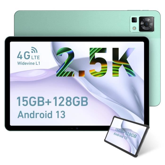 Tablette DOOGEE T30SE 11 Pouces - Android 14, 9Go RAM + 128Go ROM, écran 2.4K IPS - Batterie 8580mAh, 4G LTE + WiFi 5G - 13MP + 5MP, Corps Métal 7.6mm - 5