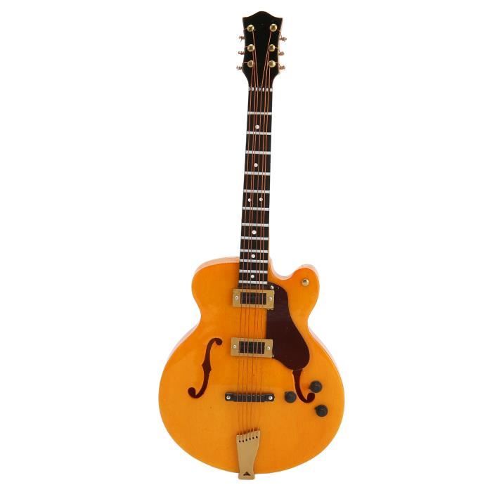 Mini Guitare électrique Les Paul Décorative En Bois - 26 Cm - Différents Coloris - Idéal Pour Les Fans De Musique