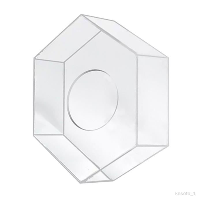 Lot De 2 Présentoirs à Gâteau Acrylique Transparent - 25cm Et 15cm Avec Guirlandes LED | Pour Mariage Et Anniversaire