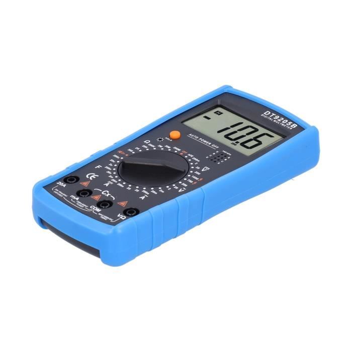 Ampèremètre numérique Voltmètre Ohmmètre testeur de multimètre Volt AC DC -  Cdiscount Auto
