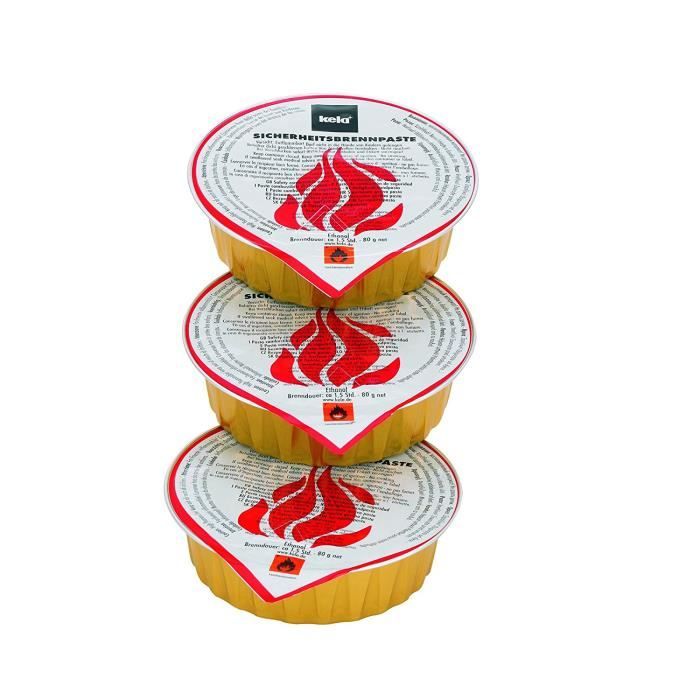 Kela 390010 lot de 6 pâtes à brûler, 6 x 80 gr, 'Magma': Cuisine & Maison