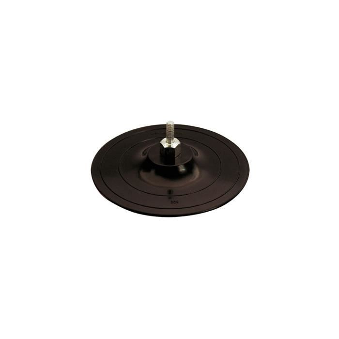 Plateau Caoutchouc Sur Tige Avec Supprot Velcro D 125 Mm X Q 8