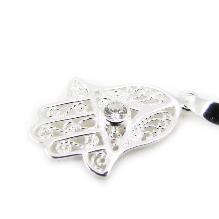 Collier Pendentif Main De Fatma En Acier Inoxydable - Arbre De Vie, Pour Homme Et Femme, Longueur Réglable