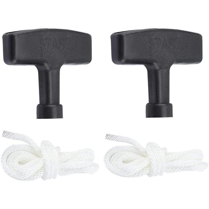 TXXATX 3.5mm Corde Lanceur Tondeuse 10m Corde Tondeuse Avec 4 Pièces Poignée De Démarrage Corde Demarrage Tondeuse Corde Demarreur Rappel Corde De Rechange Pour Tondeuse Gazon Tronçonneuse Essence