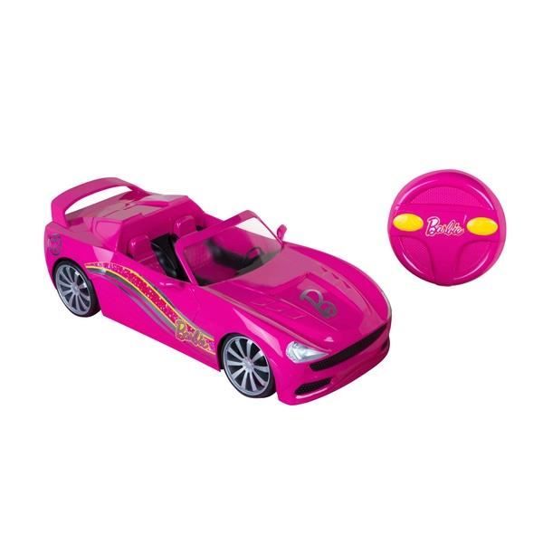 Barbie Poupée - Voiture radiocommandée convertible Barbie, Pour