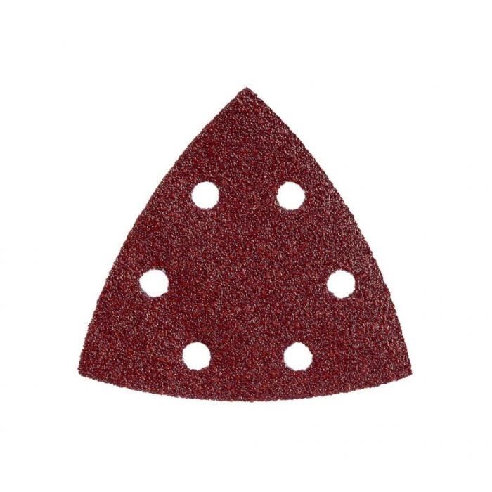 Feuilles abrasives METABO 93x93 mm P120 pour bois métaux et tôles