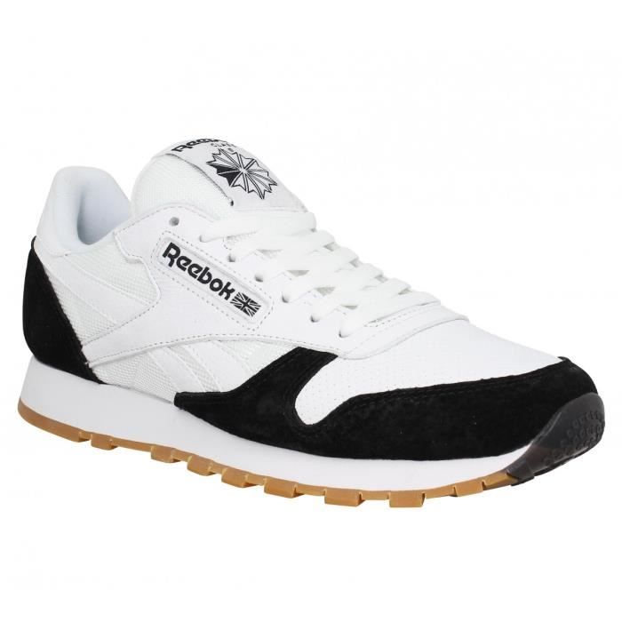 reebok classic blanche et noir