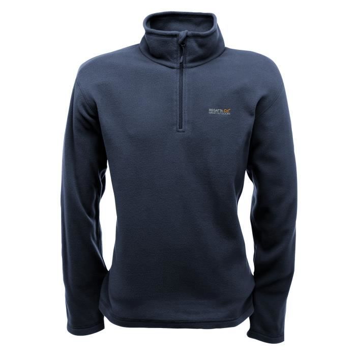 Haut polaire Regatta Thompson pour homme Fer Bleu Randonnee Montagne Manches longues Respirant