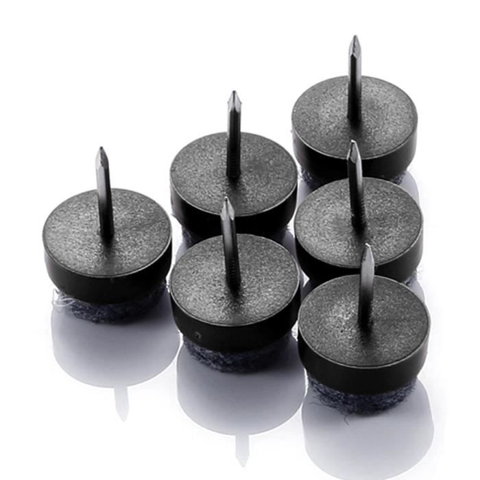 Patins En Feutre Avec Clou Anti Derapant Empechent Des Rayures Et Rayures Reduit La Vibration De Frottement Et Le Bruit Noir Achat Vente Pied De Meuble Tampons De Chaises Patin Cdiscount