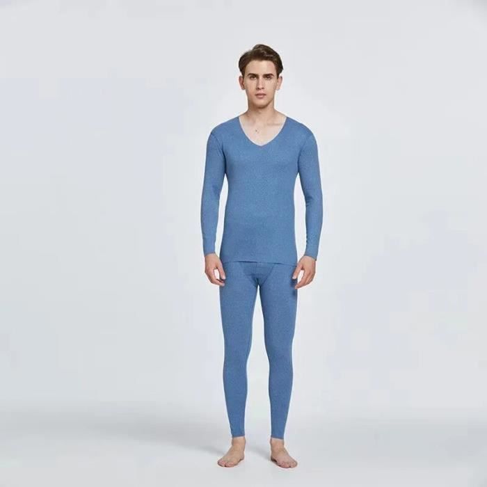 Oyolan Lot De 3 Hauts Thermiques Homme Manches Longues Col Haut - Maillots Sous-vêtements