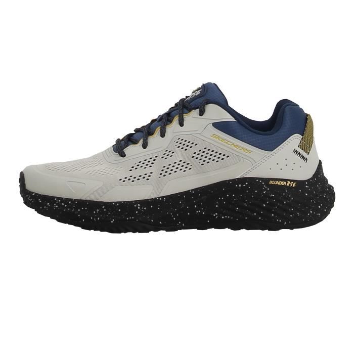 chaussures running mode bounder rse - skechers - homme - blanc - air cooled memory foam - semelle semi-rigide