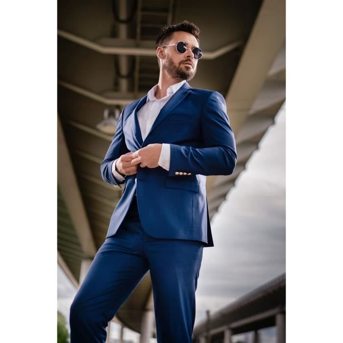 blazers Blazers Homme Vêtements Vestes blousons Veste Synthétique Paoloni pour homme en coloris Bleu 