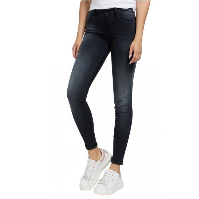 Jean skinny destroy femme top
