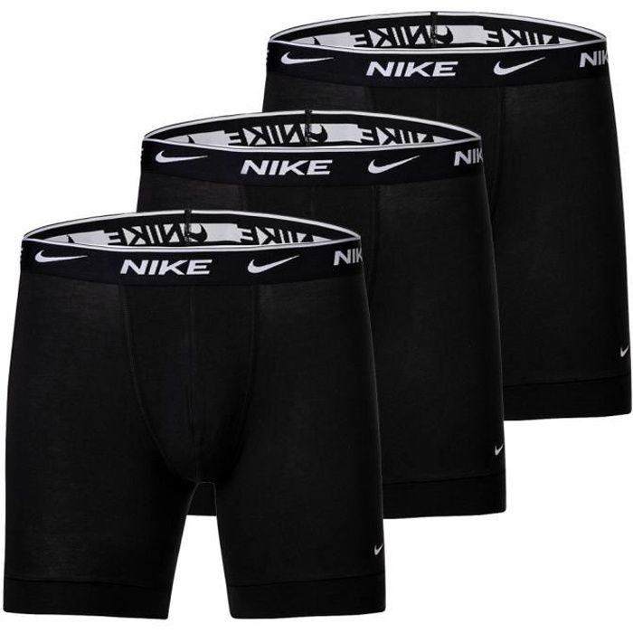 Nike Calecon Homme uni Paquet de 3 Noir Cdiscount Pret a Porter