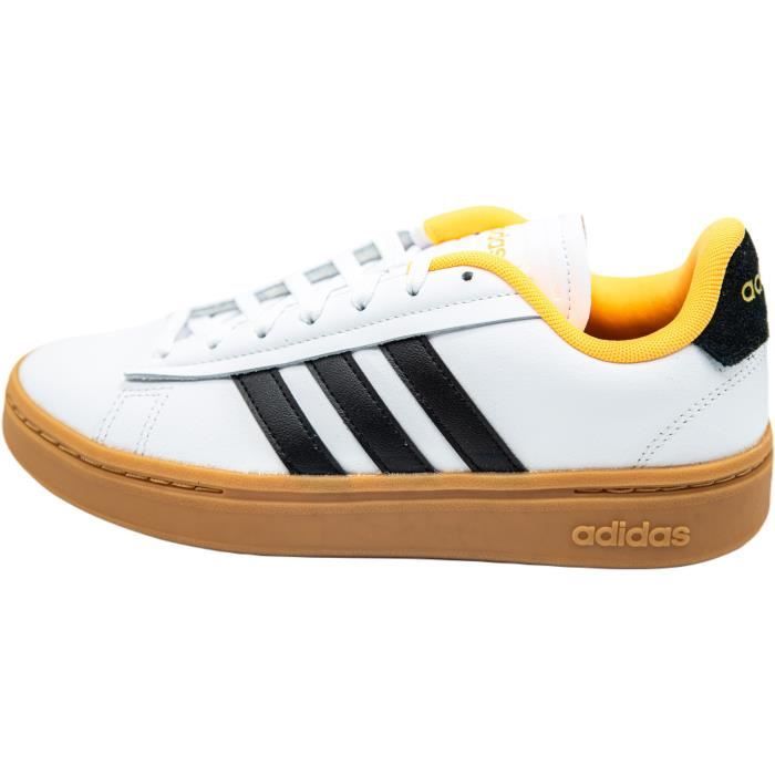 Baskets ADIDAS Grand Court Alpha Blanc Femme Cuir Blanc