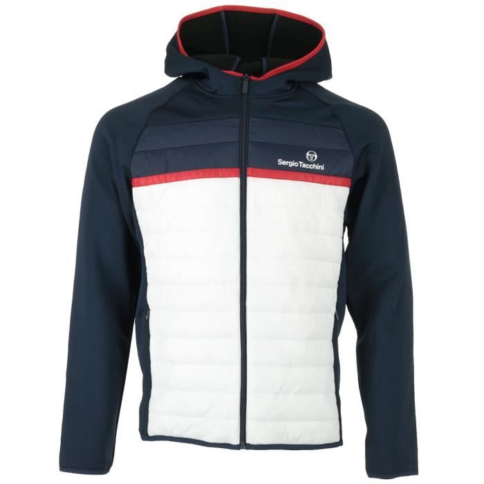 doudoune homme - sergio tacchini - nam jacket - bleu - manches longues - molletonnée