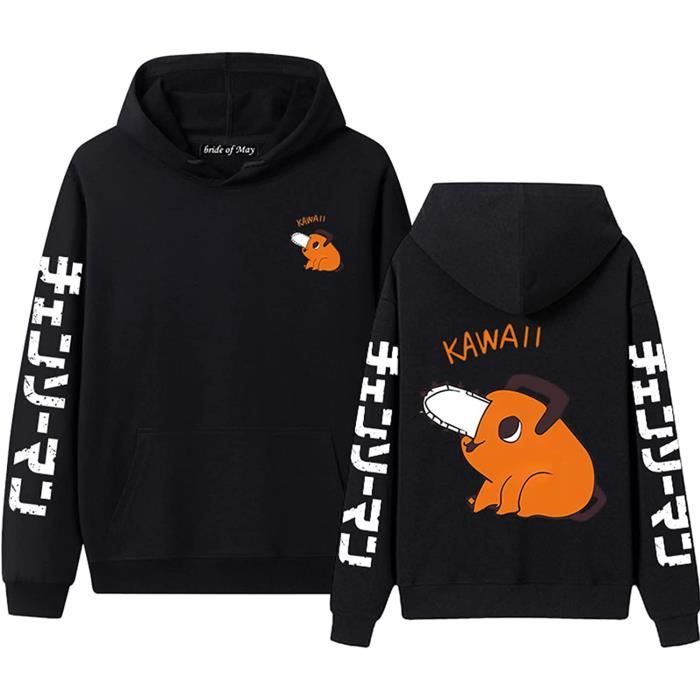 Sweat à Capuche Chainsaw Man - Unisexe Anime, Confortable & Respirant Pour Cosplay Ou Quotidien