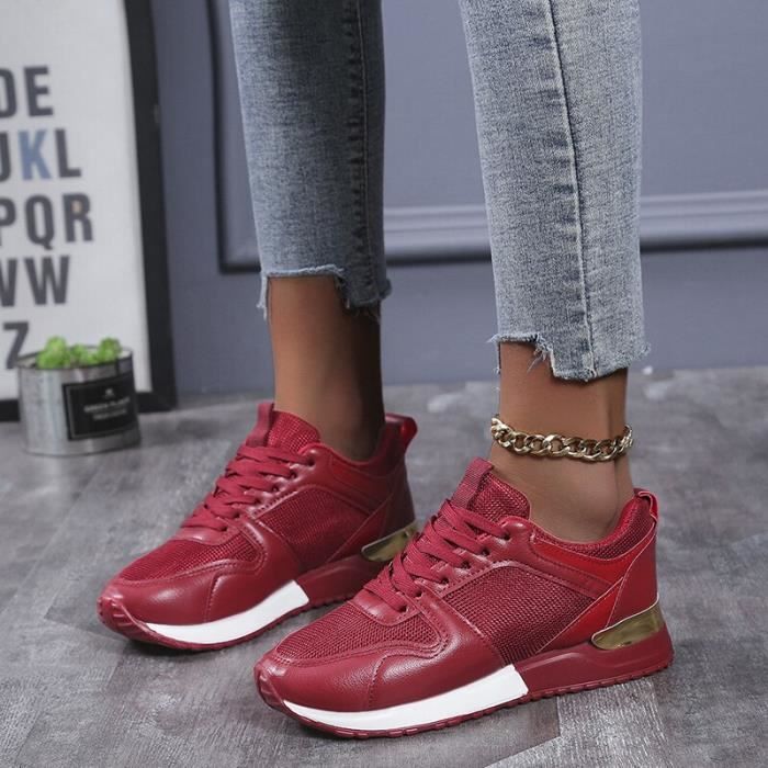Basket rouge femme top