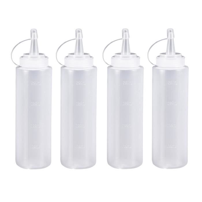 Bouteille de vinaigrette 12pcs Bouteilles de stockage de conteneurs de