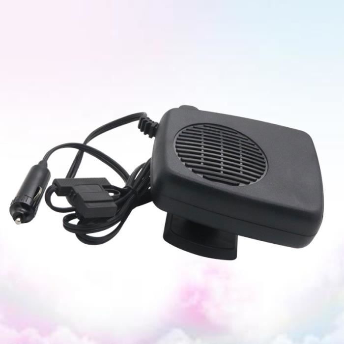 Chauffe-Voiture Portable 12V 300W - Chauffage Céramique Pare-Brise Noir Avec Déshumidificateur
