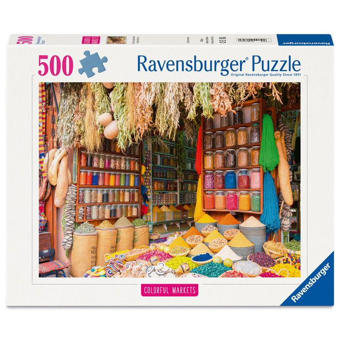 Puzzle 500 pièces : Marché aux épices Maroc Ravensburger France
