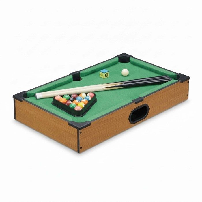 RayChee Table de billard 48 po RayChee, mini table de billard avec boules, queues, craie, brosse