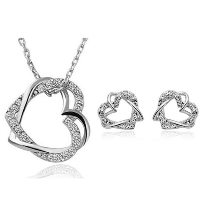 Lot De 8 Bijoux De Costume Argentés - Colliers Et Boucles D'oreilles - Neuf Avec étiquettes