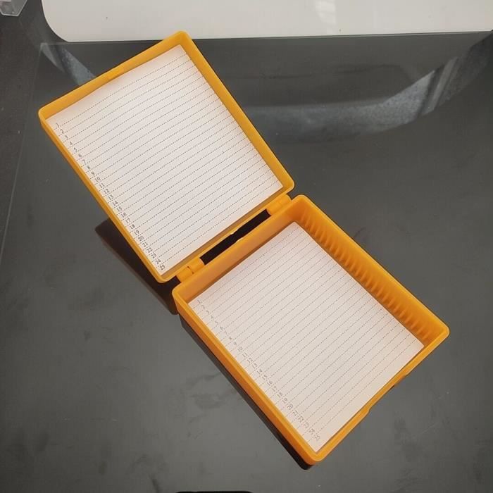 30 fentes biologie verre Microscope lames spécimens boîte de rangement boîtier en plastique rectangulaire 30 lames Microscope boîte 1420 30 fentes biologie verre Microscope lames spécimens boîte de rangement boîtier en plastique rectangulaire 30 lames Microscope boîte 1420