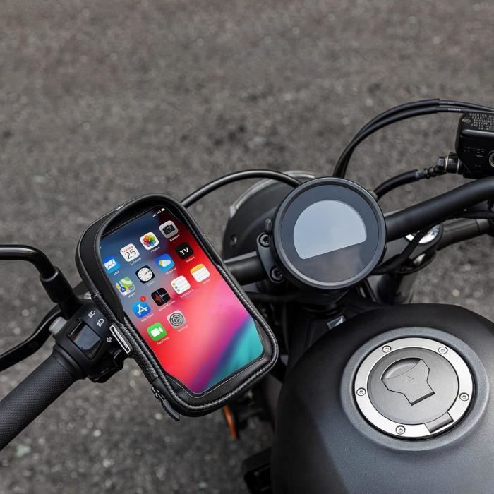 Support téléphone vélo 360° étanche – Porte-téléphone antichoc pour VT – KIMEO