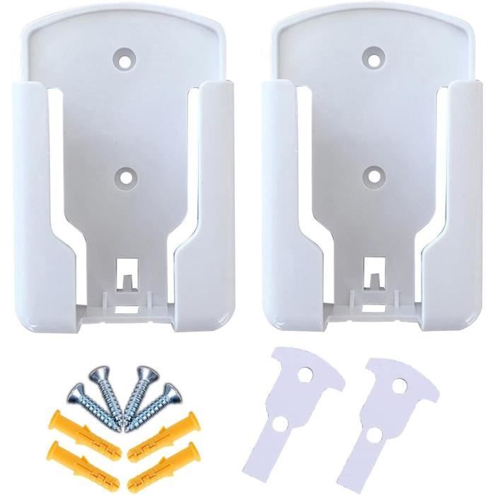 Lot De 2 Supports Muraux Pour Télécommande Et Téléphone – Blanc – Adhésif Puissant – Rangez Sans Percer